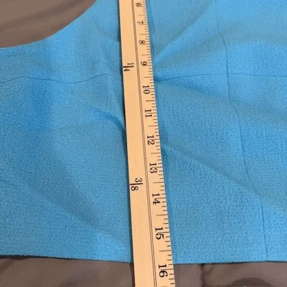 NEW! Black Halo Sanibel 2-Piece Mini Dress Crop Top & Skirt Size 8 Aqua - Picture 14 of 16